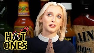 Emma Chamberlain Has a Spiritual Awakening While Eating Spicy Wings | Hot Ones