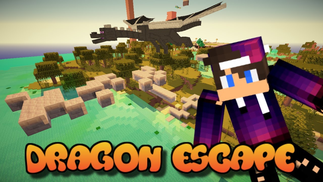 Minecraft DRAGON ESCAPE - YouTube