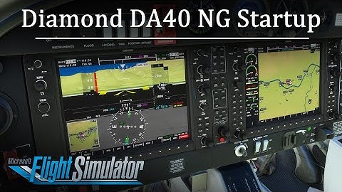 How to Start up Diamond DA40 NG in Microsoft Flight Simulator