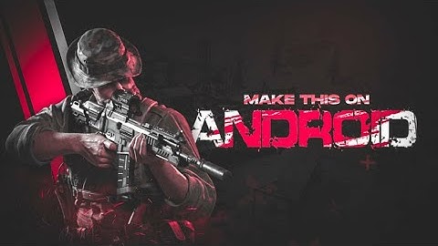 Make CODM inspired thumbnail on android || Call of duty mobile thumbnail
