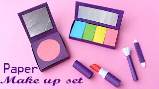 DIY Realistic Paper Make-up Set || Easy DIY Paper Crafts ||DIY Miniature Paper Craft