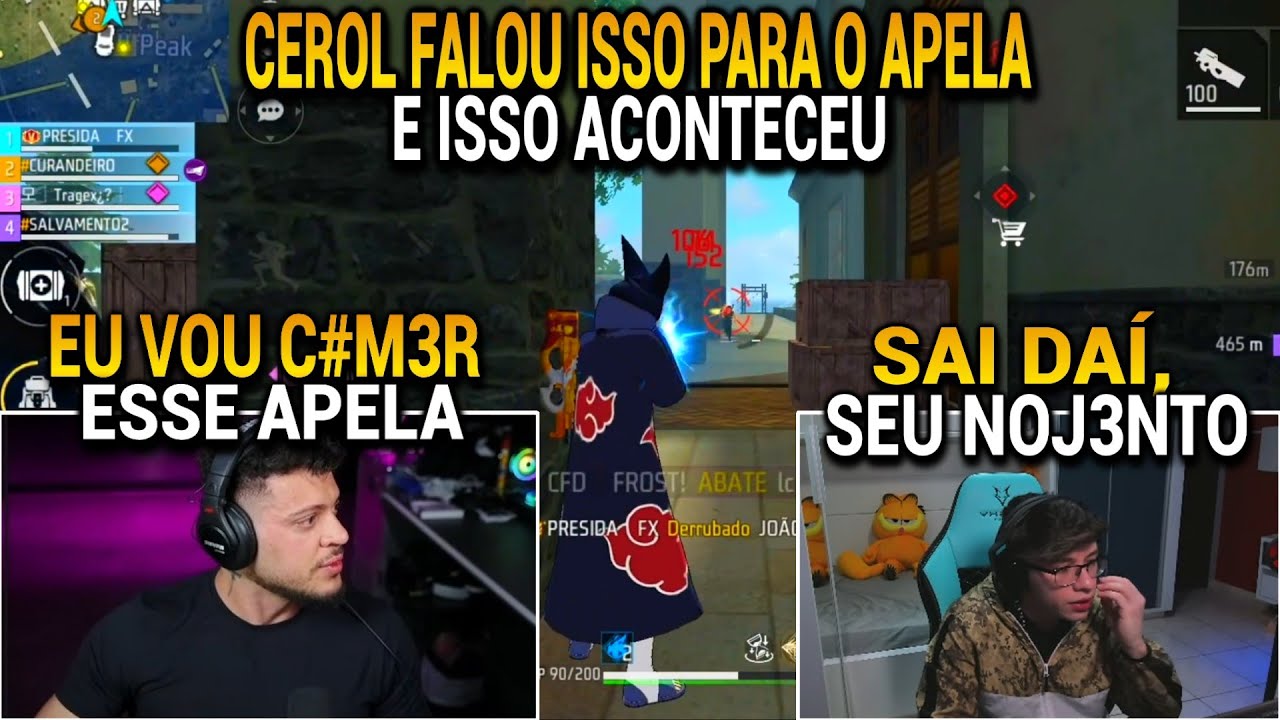 ESSA CR1ANÇ4 CHAMOU O CEROL DE APELAPATO E ELE KITOU NA HORA E FOI NA LIVE DO APELA!