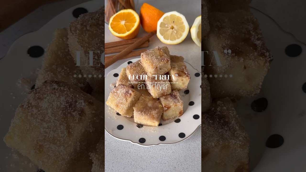 Leche &ldquo;frita&rdquo; en airfryer #quedeliciarecetas #receta #lechefrita #recetasenairfryer