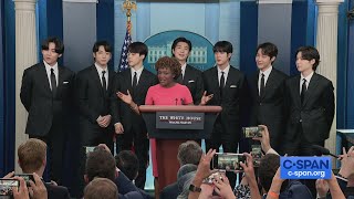 BTS at White House Press Briefing screenshot 5