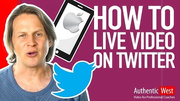 How to make Live Video on Twitter Using Your iPhone | Brighton West