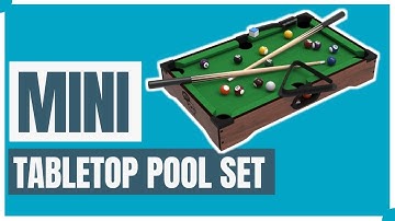Mini Tabletop Pool Set  Billiards Game