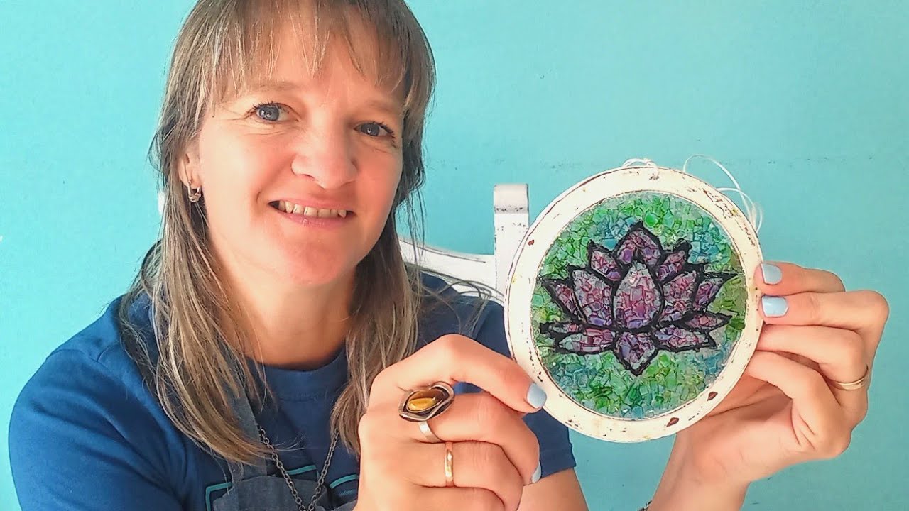 COLGANTES CON VIDRIO MOLIDO!!!