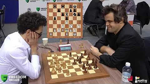 Magnus Carlsen Show How To Play Ruy Lopez Against Fabiano Caruana | World Blitz 2022