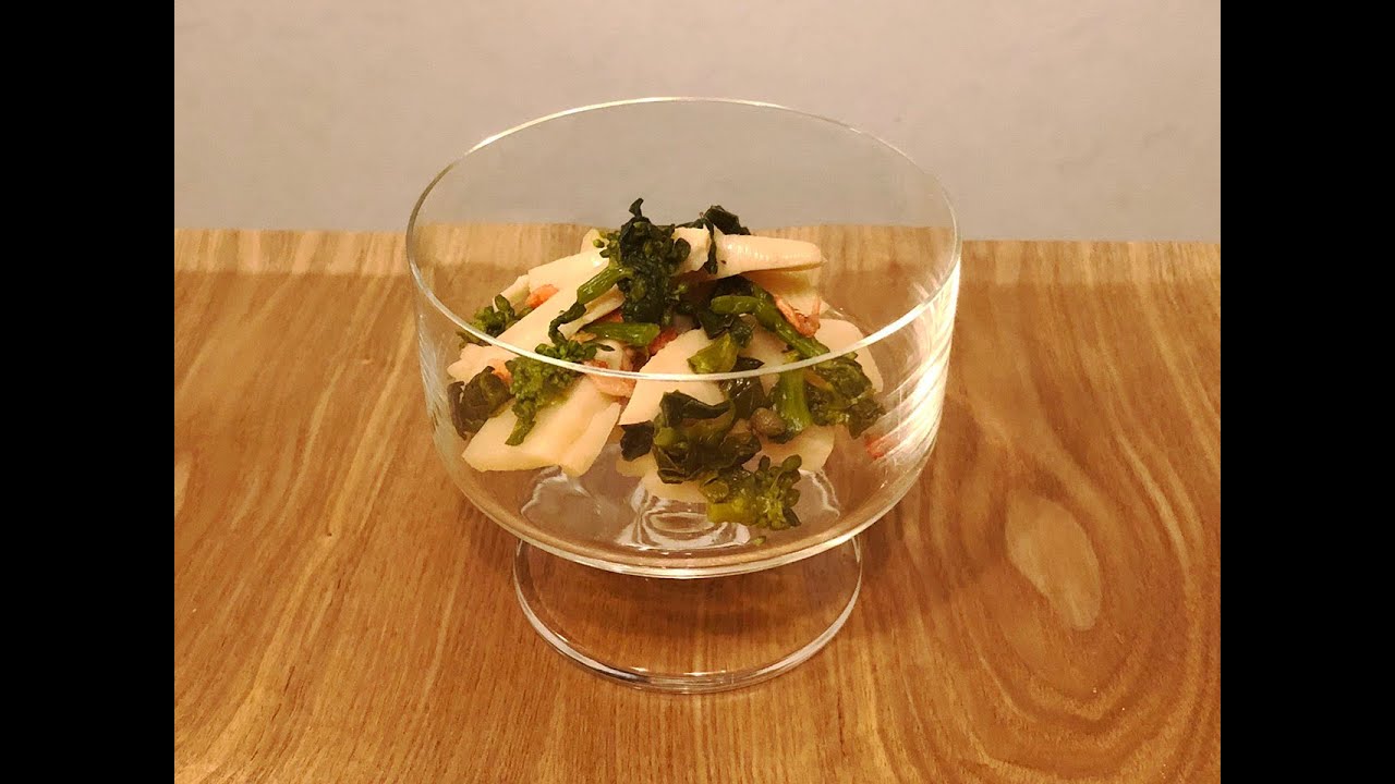 味菜の花とたけのこ山椒の和え物 京つけものもり Mori Sキッチン Youtube