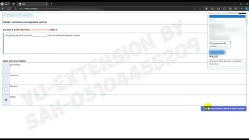 AI Quiz Extension For Virtual University