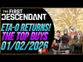 ETA-0 New Year!  New Buys!  Inventory for 1/2/2026 | The First Descendant