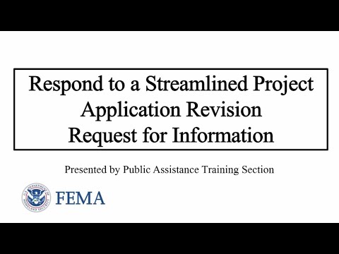 Grants Portal - Respond to a Streamlined Project Application Revision RFI
