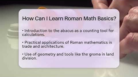 How Can I Learn Roman Math Basics? - Science Through Time