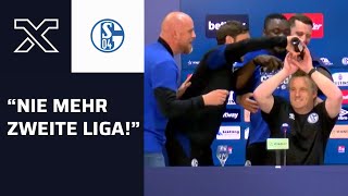 "Sind unsere Hammerwerfer" - Asamoah und Co. mit Bierdusche für Büskens | Schalke 04 - St. Pauli 3:2