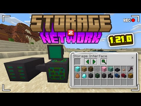 مود ال Storage Network لماين كرافت الجوال تخزين تلقائي مع مساحة لا نهائية ماين كرافت