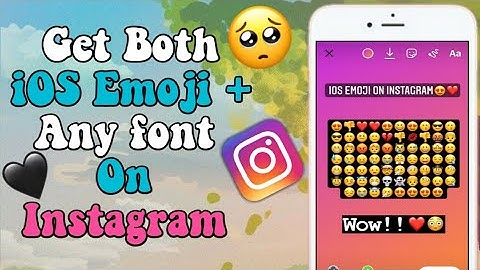 IOS emoji + Any font on Instagram (No appcloner & Zfont Needed)
