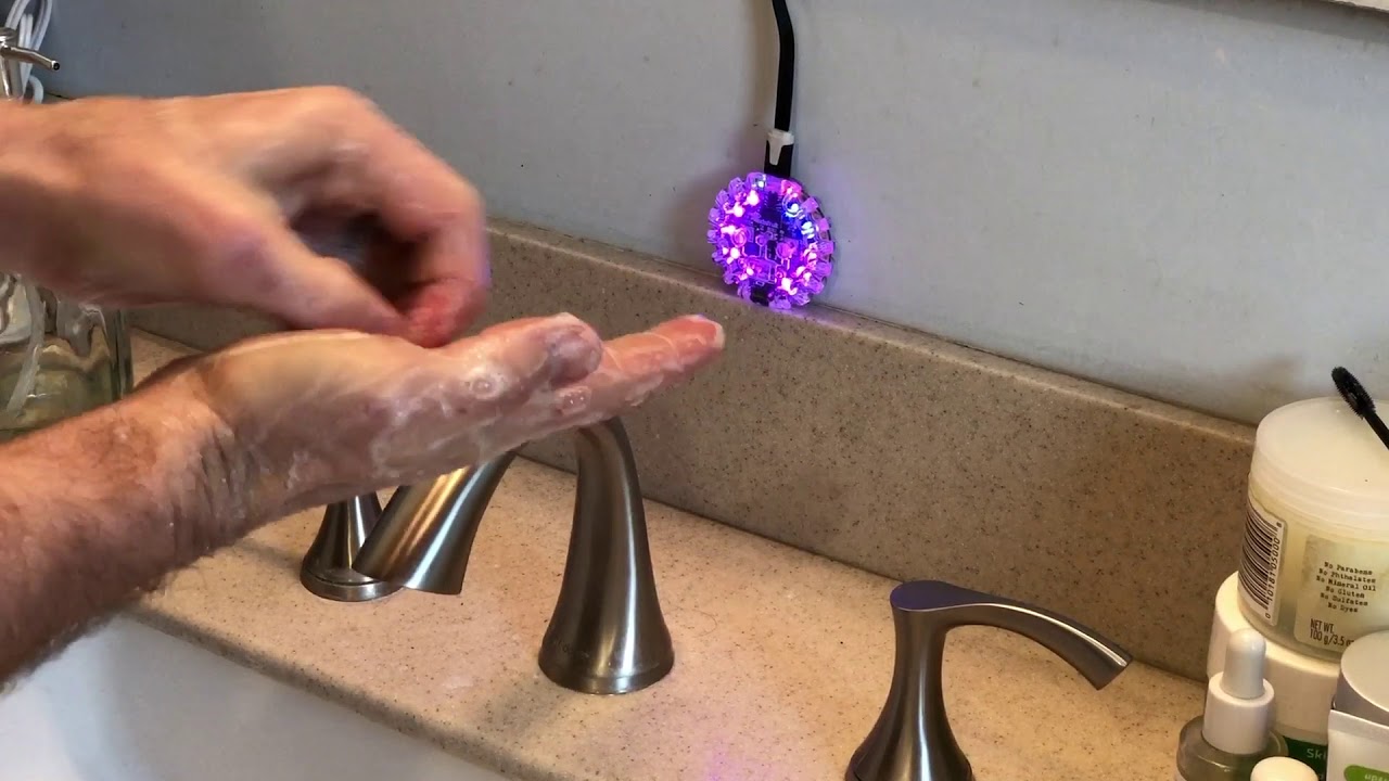 No-Touch Hand Washing Timer w CPX MakeCode @adafruit @johnedgarpark # ...