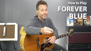 How to play Forever Blue Chris Isaak - Guitar Lesson