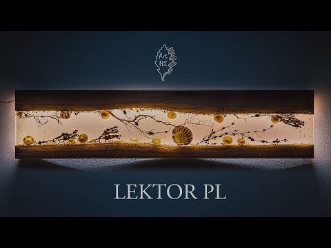 Lampa morska z głębokich fiordów Norweskich - Epoxy Art
