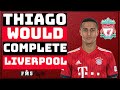 How Thiago Alcantara Would Complete Liverpool | Thiago Tactical Analysis & Impact |