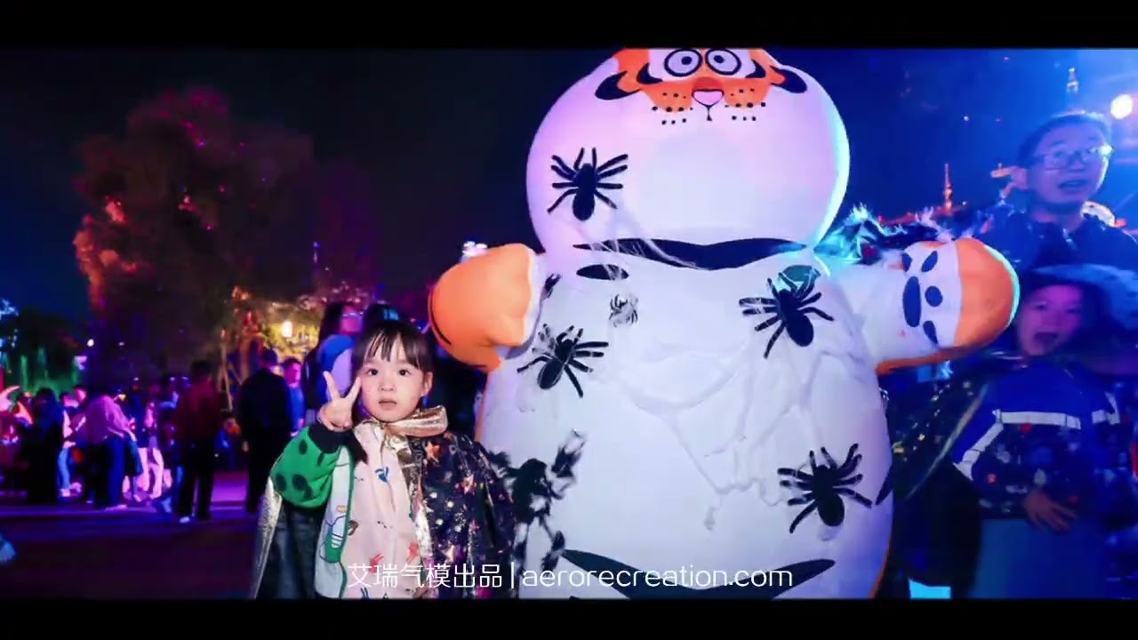 Giant Decorative Inflatable Cartoon Fat Tiger Mascot