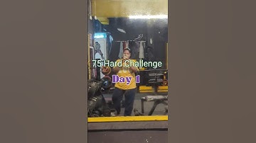 75 Hard challenge Day 1 #75hardchallenge #gymlife #minivlog #shorts #shortsvideo #trending