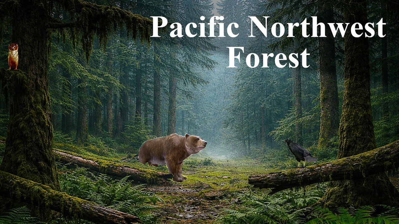 Misty Pacific Northwest Forest Ambience | Temperate Rainforest Sounds : r/ ambience