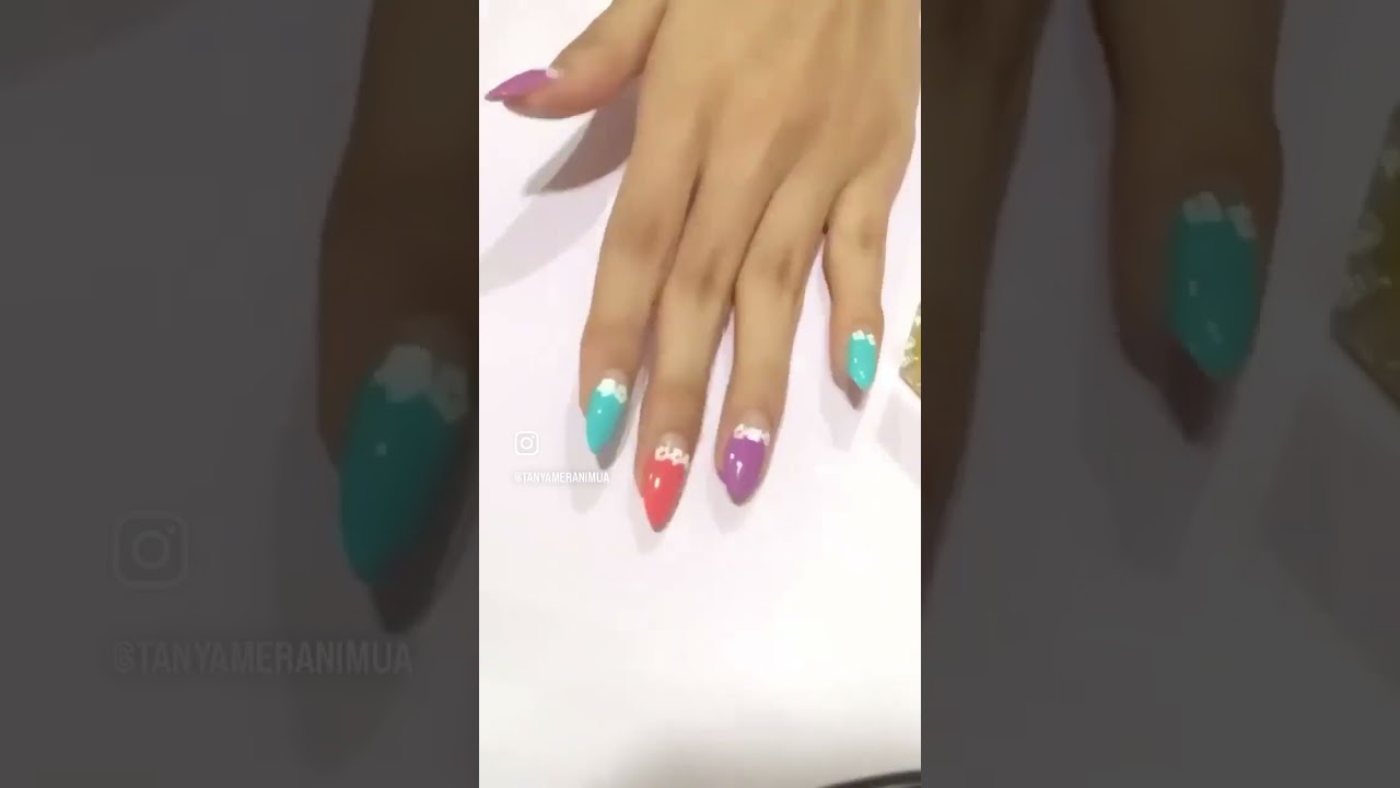 Diy Daisy nails☀️🌸 #diynails #nailart #diy #nails #explore