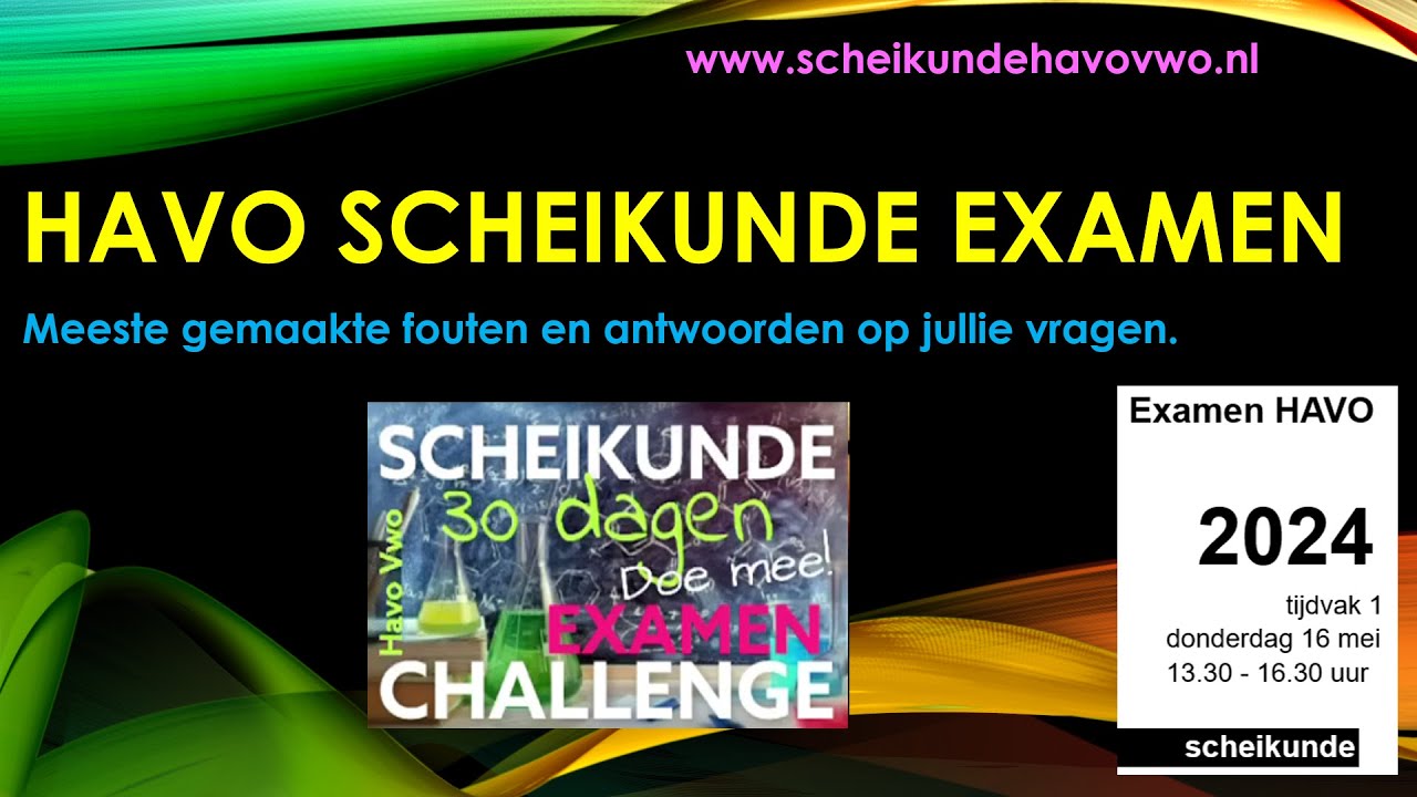 Havo scheikunde 2024 laatste vragen - YouTube