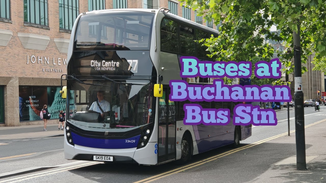 Buses at Glasgow Buchanan Bus Stn 23/05/2025