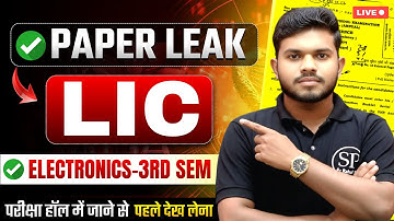 🔥 Electronics 3rd Semester || LINEAR INTEGRATED CIRCUIT || ONE-SHOT || LIC || By- Rahul sir || BTEUP
