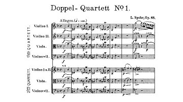 Louis Spohr – Double String Quartet No.1, in D minor