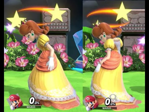 スマブラSP　デイジー　フラフラ　転倒　反転込み