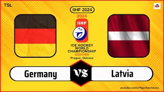 Germany vs Latvia | IIHF World Championship 2024 | Ice Hockey Live