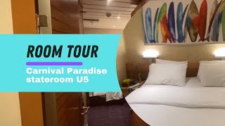 Carnival Paradise Room Tour Stateroom U5