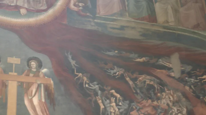 Giotto frescoes in Scrovegni Chapel, Padua Italy July 2019