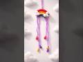 Clay rainbow wall hanging easy craft ideas for kids #shorts #ytshorts #kids #rainyday #viralvideo