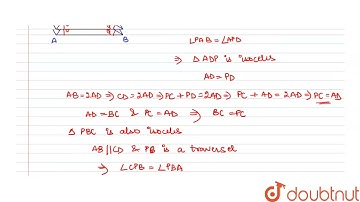 In parallelogram ABCD, the bisector of angle A meets DC at P and AB = 2AD. Prove that : (i) BP b...