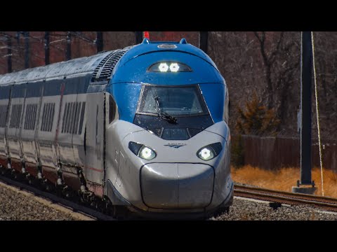 Amtrak Avelia Liberty (Acela) 150MPH+ Pass @ Kingston, RI