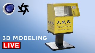 START to FINISH: Model a Newspaper Stand [Cinema4D + Octane]