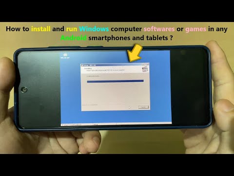 How to install and run Windows computer softwares or games in any Android smartphones and tablets ?
