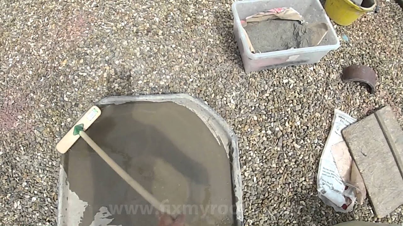 Cleaning a cement mortar mixing spot YouTube