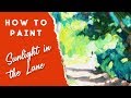 Sunlight in the Lane Painting Demo (Oil Painting in Full)