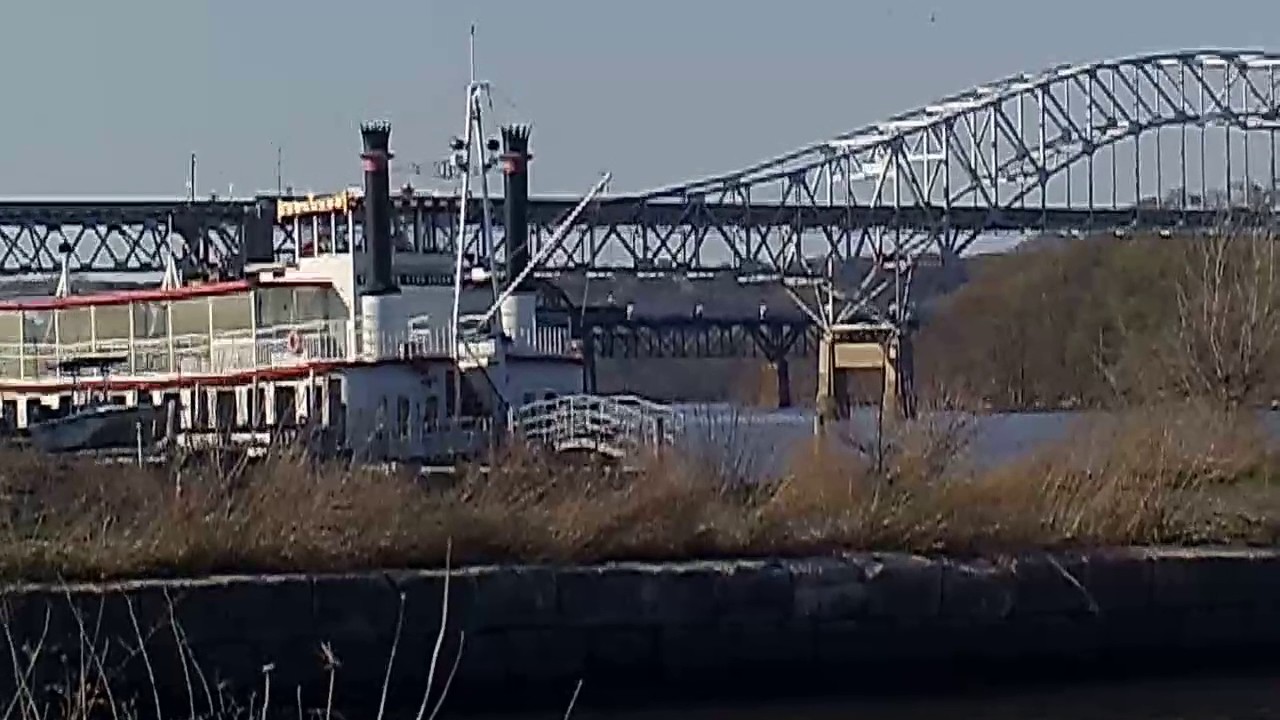 chanel perfume CSX Mixed Freight Train Acrossing Along the Trestle Bridge In Havre De Grace