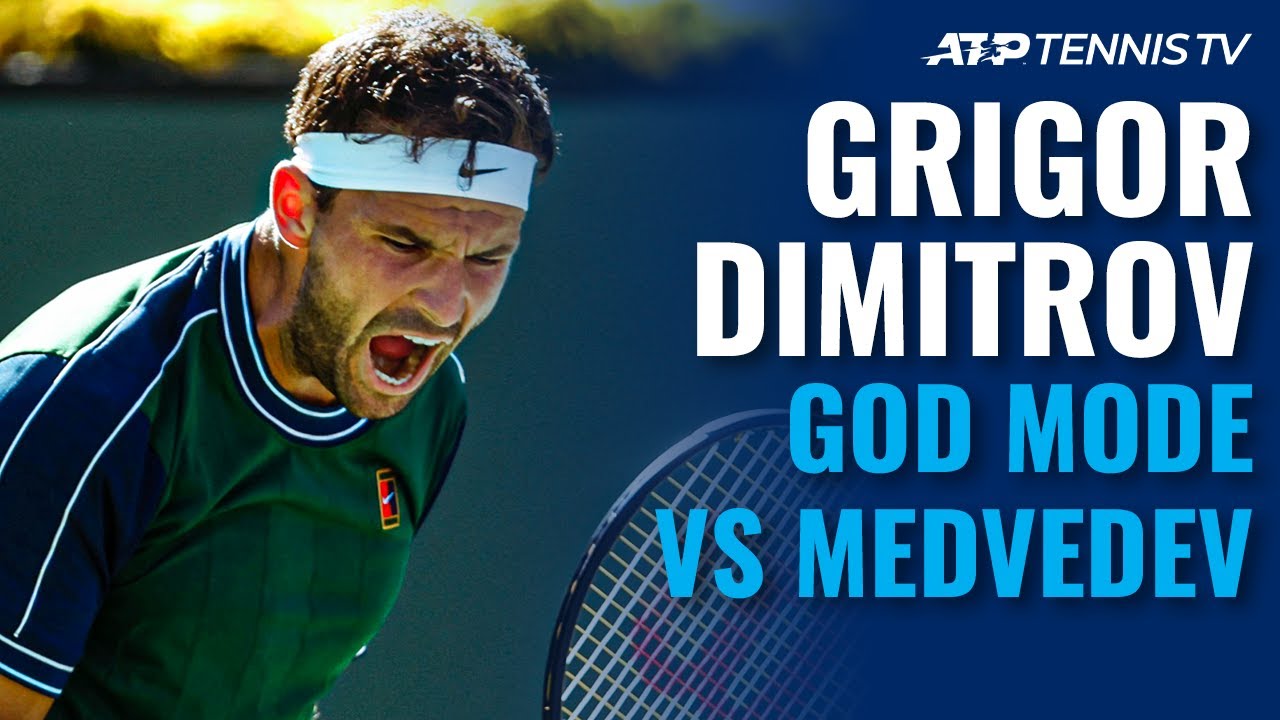 Grigor Dimitrov GOD MODE vs Medvedev Indian Wells 2021 Highlights