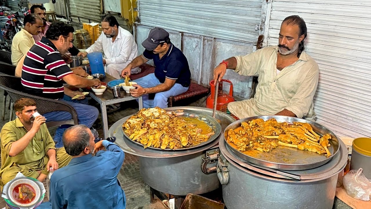  200 KG SIRI PAYE COMPLETE MAKING PROCESS | HEAD & LEGS FRY NASHTA | LAHORI SIRI PAYE RECIPE 