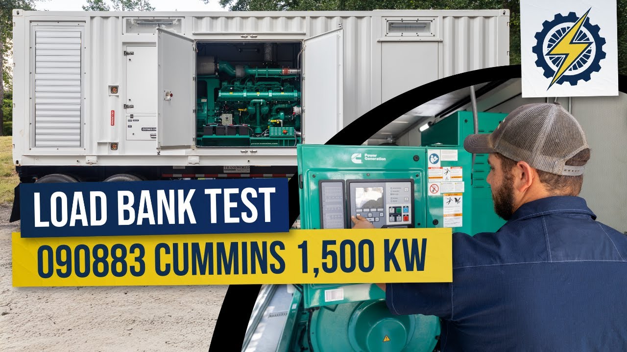 Load Bank Testing a 1,500kW Cummins Power Module For Sale