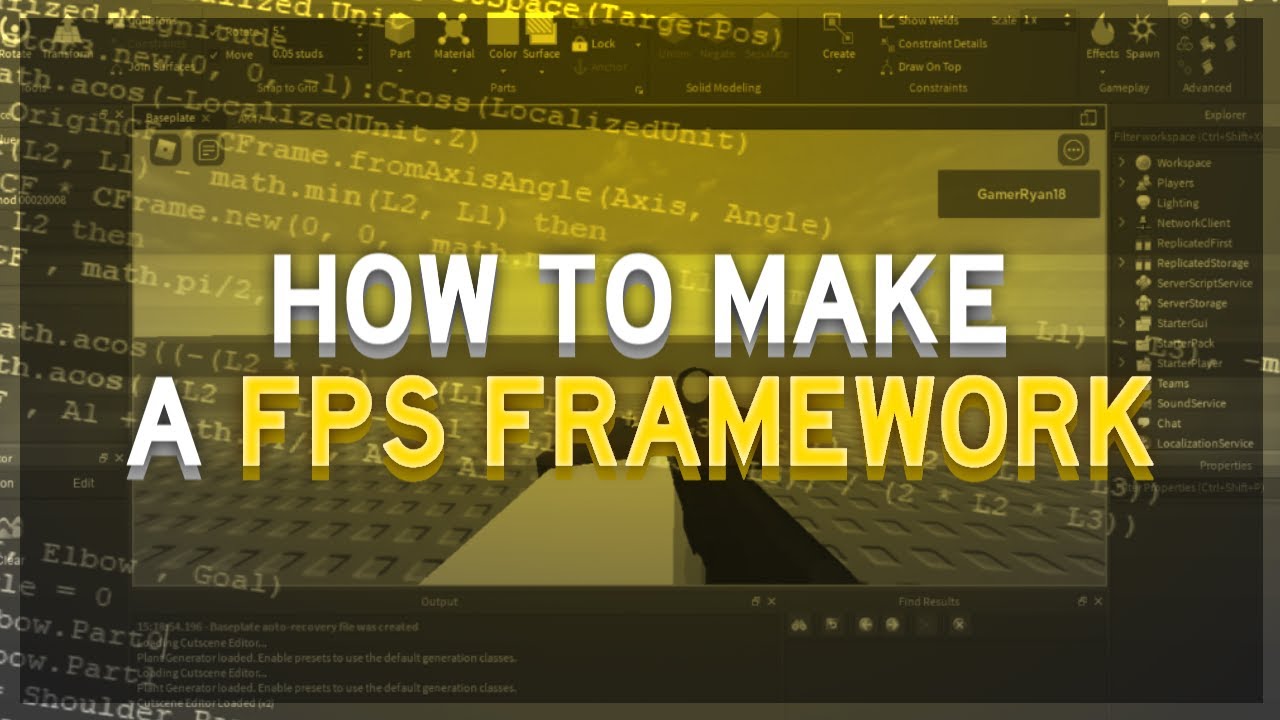 How To Make A Roblox Fps Framework Read Desc Youtube - roblox fps framework open source