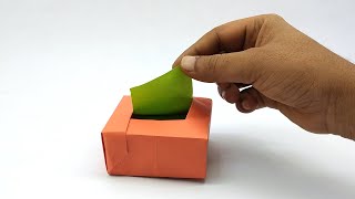 Paper Tissue Box - How To Make A Tissue Box Using Paper - Easy Origami Tutorial