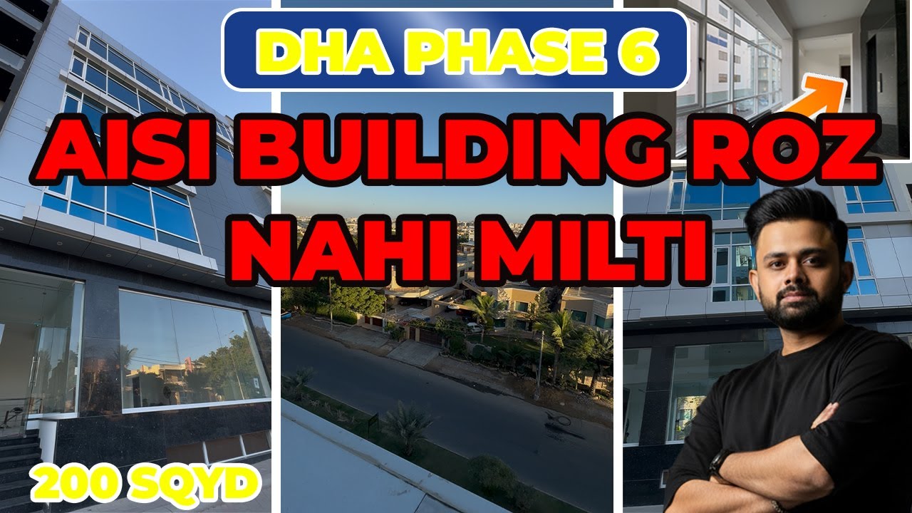 Brand New Ground Plus 4 Commercial Building For Sale | With Lift | Main Road Ittehad & Bukhari